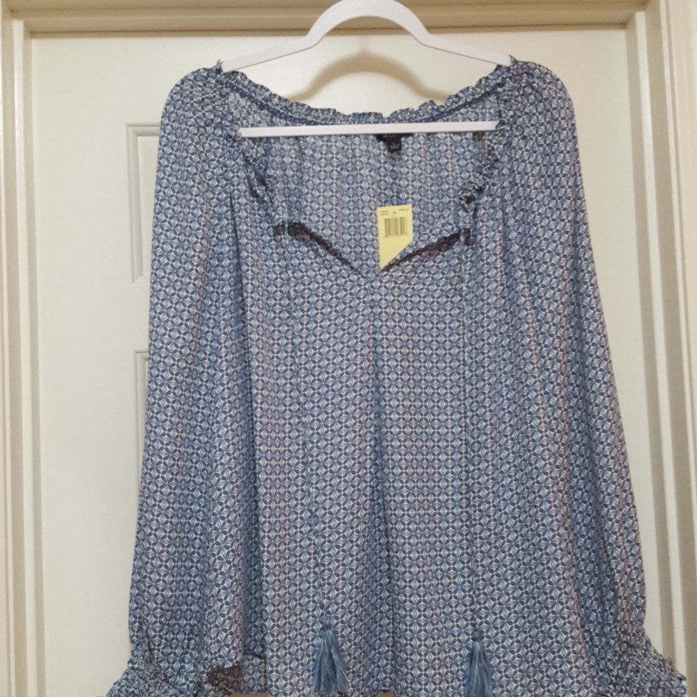 💙 NWT Max Edition peasant blouse L